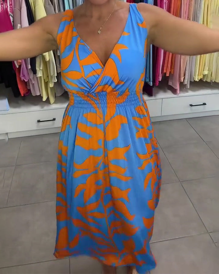 Kealia – Kleid Mit Blumenmuster Und Gesmokter Taille
