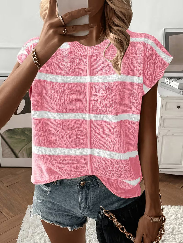 Agatha - Lässiger Locker Sitzender Ärmelloser Sommer Pullover