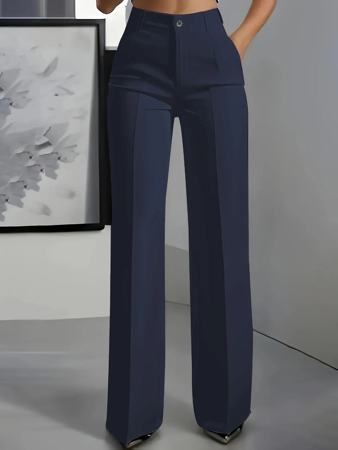 Hodit - Stylische Stretch Hose Mit Hoher Taille