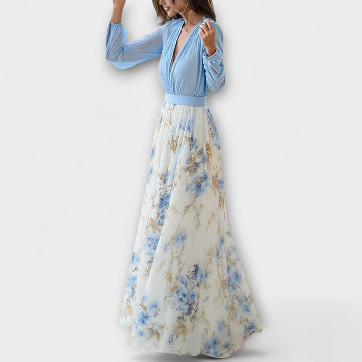 Zdravka – Maxi Kleid Mit Blumen Muster