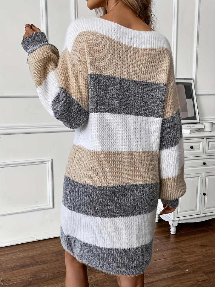 Dastina – Langärmliges Strickkleid