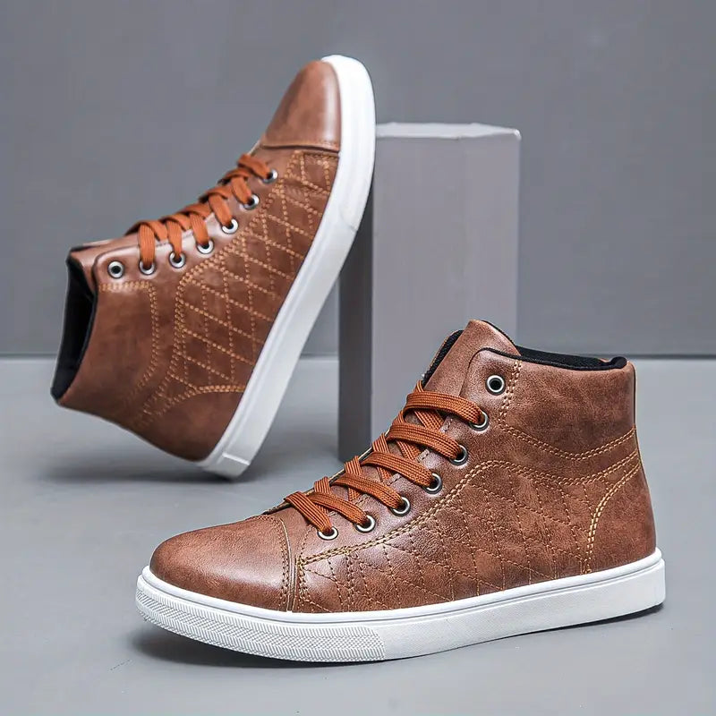 Gayle – Lässig Plaid Mittellang Turnschuh