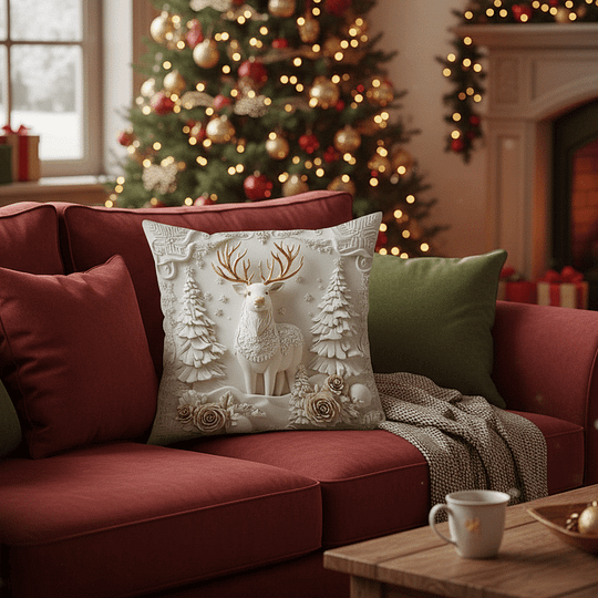 CozyFest – Weihnachtlich Gestalteter Kissenbezug Für Wohnkultur