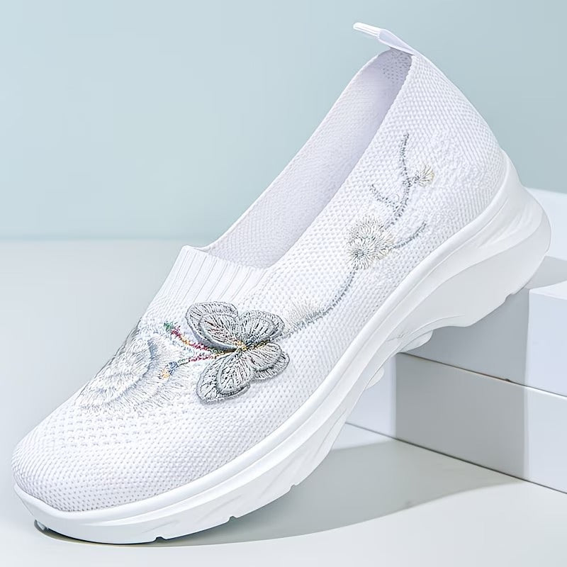 Leetha – Halbschuh Mit Schmetterlingsstickerei