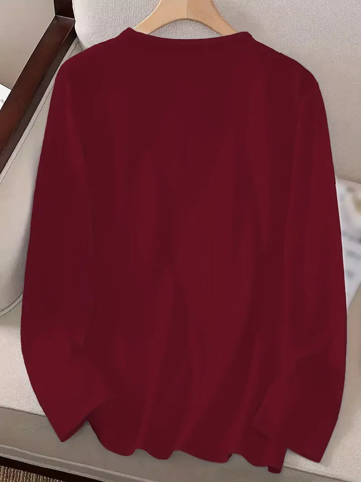 Odalina - Lässiges T-Hemd Mit Smiley Zwinkern Aufdruck