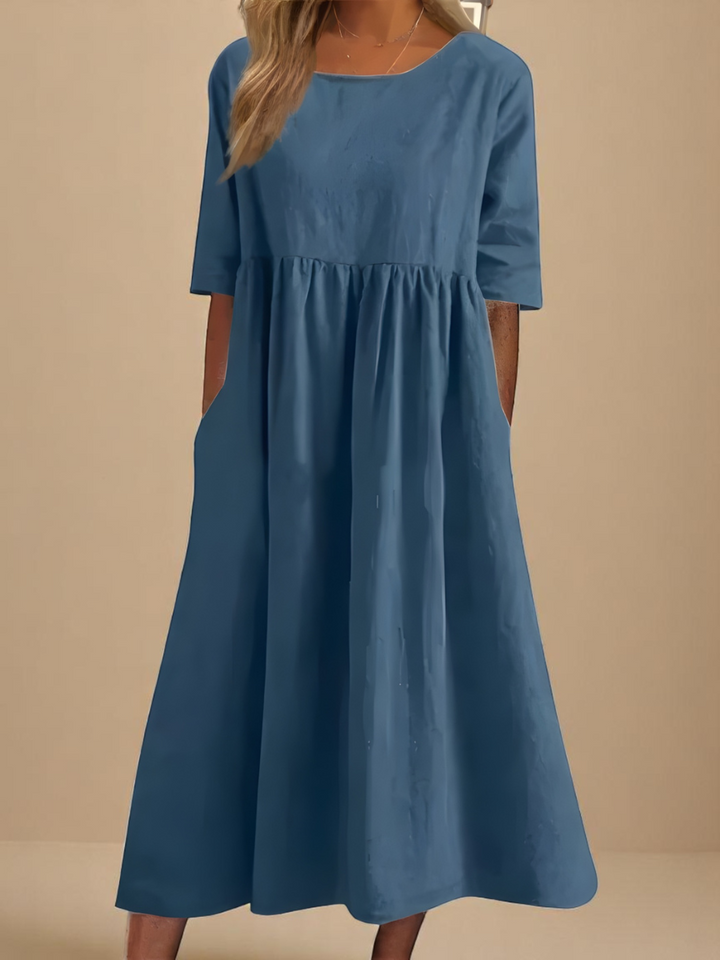 Cecilija - Atmungsaktives Baumwoll Kleid