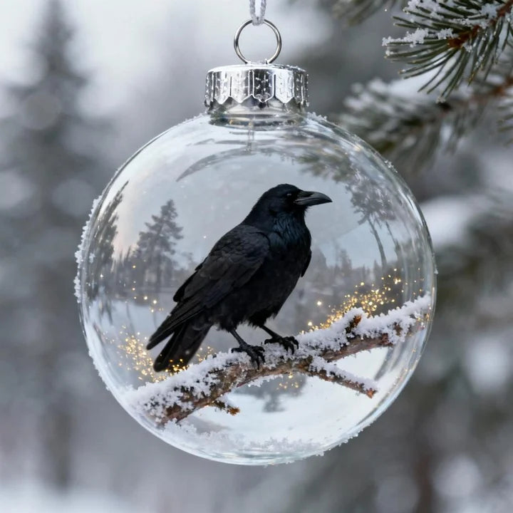 FrostFlight – Kollektion Von Weihnachtskugeln Aus Glas Mit Niedlichen Vögeln