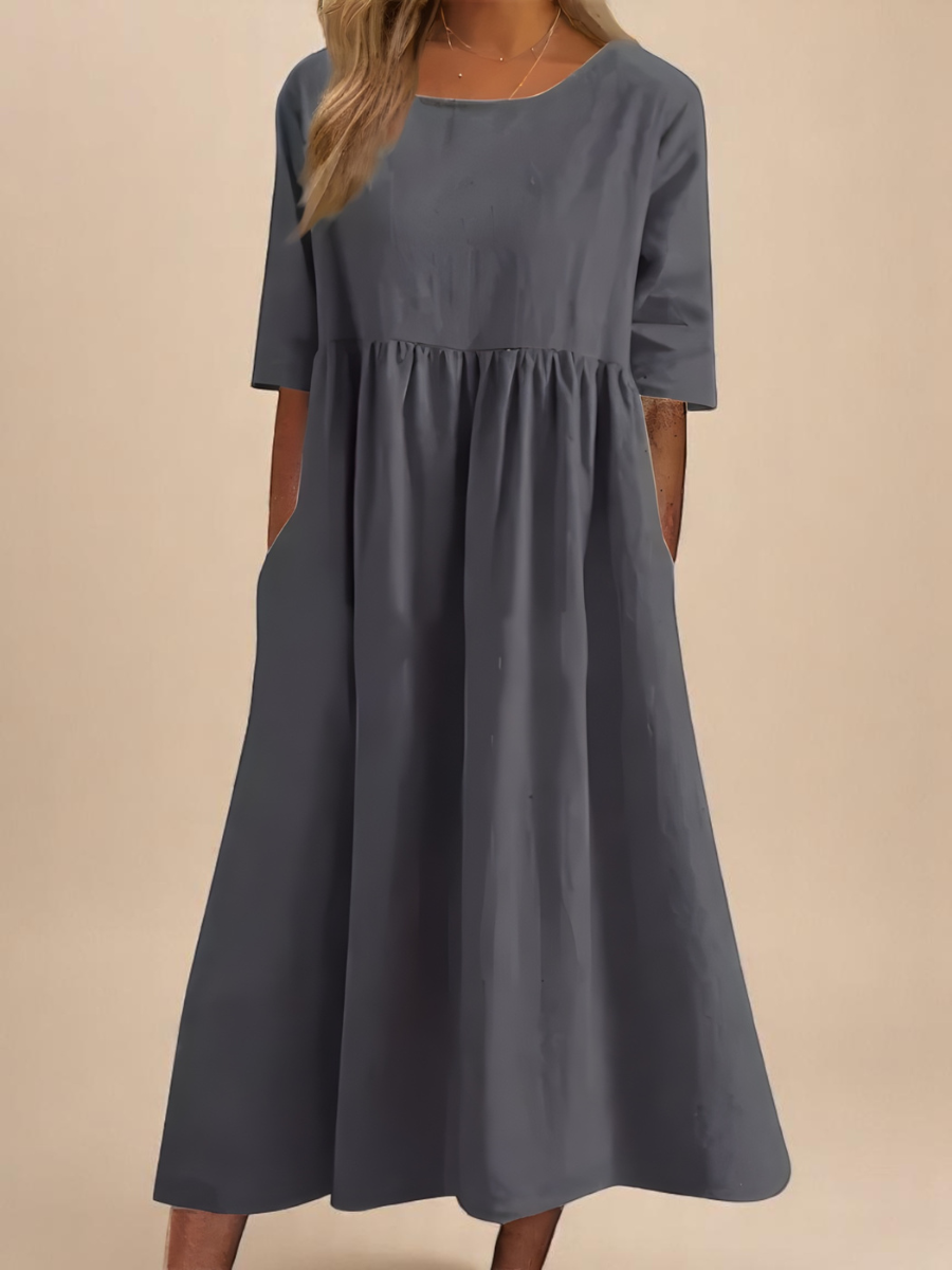 Cecilija - Atmungsaktives Baumwoll Kleid