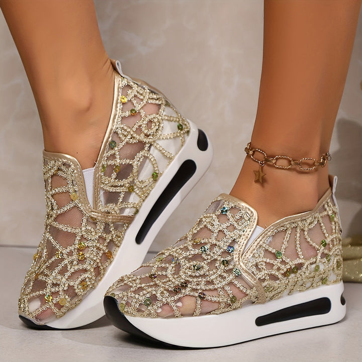 Heleen – Turnschuh Mit Hoher Taille Und Pailletten