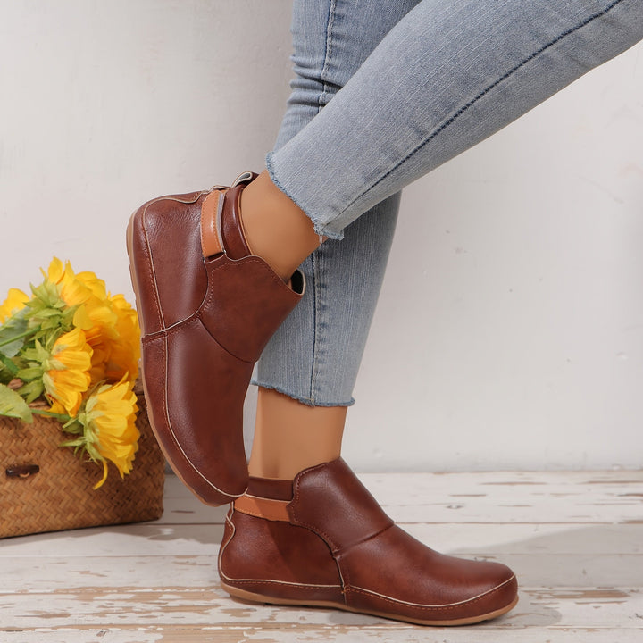 Elenya – Pantoffel Stiefeletten Aus Kunstleder
