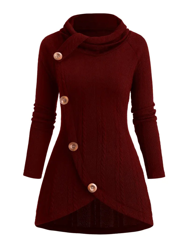 Masabata – Lässige Strickjacke Mit Knöpfen