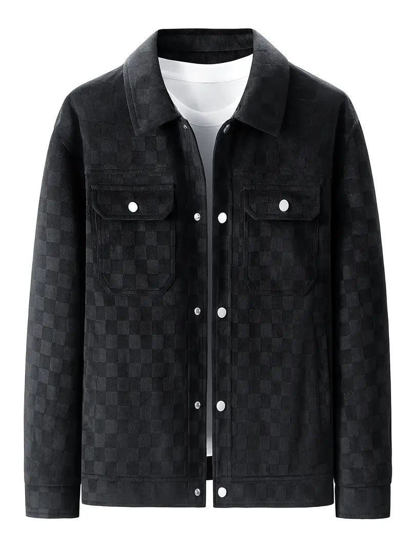 Shaviro – Karierte Wildlederjacke