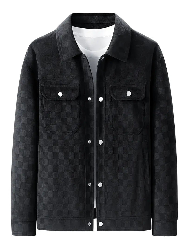 Shaviro – Karierte Wildlederjacke