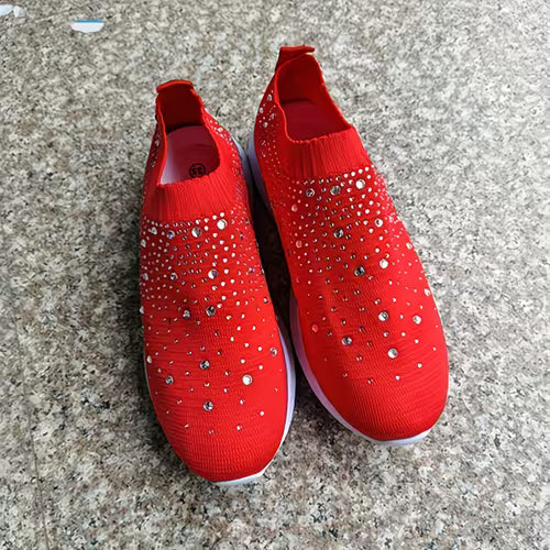 Elizaa – Bequemer Turnschuh Mit Strasssteinen