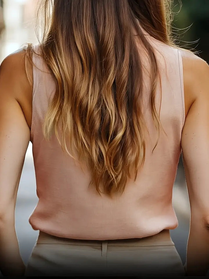 Evmorfia - Atmungsaktive ärmellose Bluse