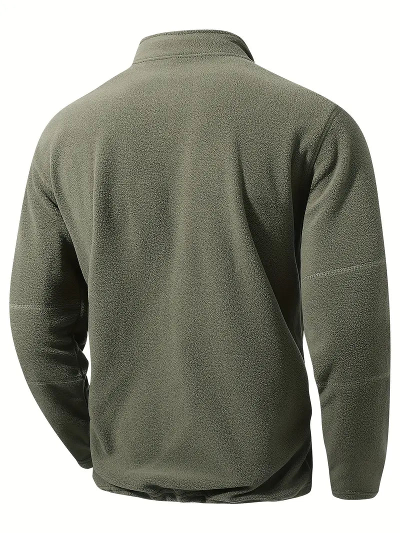 Maurits – Sweatjacke Mit Halbem Reißverschluss Und Stehkragen