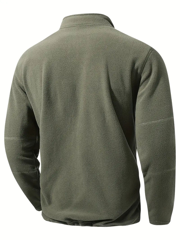 Maurits – Sweatjacke Mit Halbem Reißverschluss Und Stehkragen