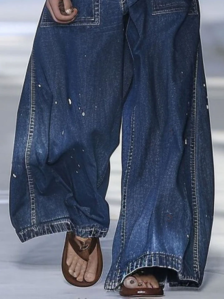 Azize – Locker sitzende Denim-Jeans mit mehreren Taschen