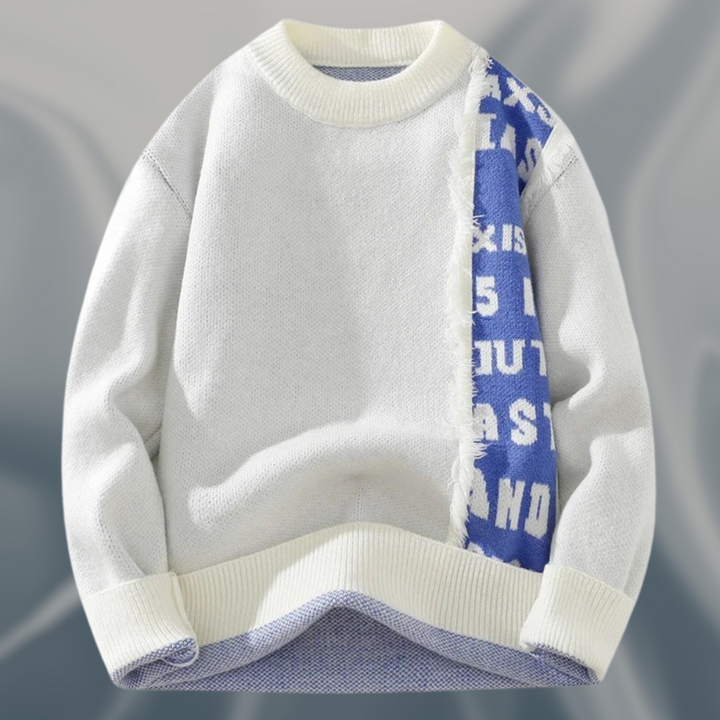 Dirrk – Jacquard Pullover Mit Rundhalsausschnitt