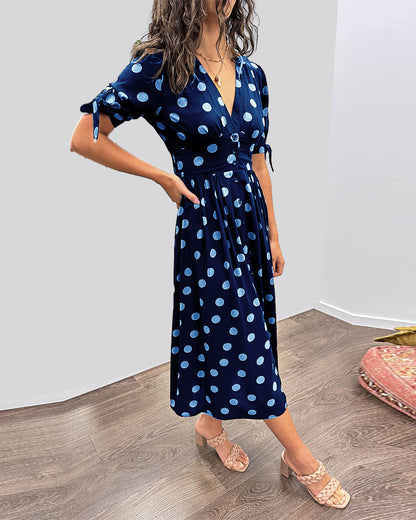Janis – Stilvolles Kleid Mit V-Ausschnitt
