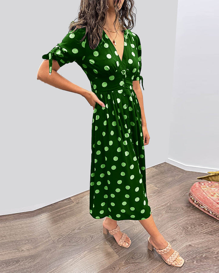 Janis – Stilvolles Kleid Mit V-Ausschnitt