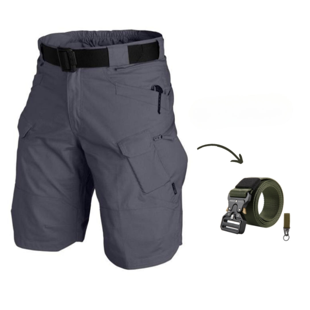 Kazuya - Cargo-Kurze Hosen mit 7 Taschen + Freier Gürtel