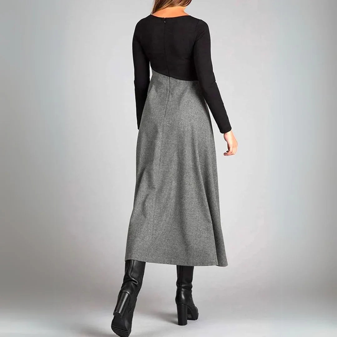 Anabel – Elegantes Kleid Mit Langen Ärmeln