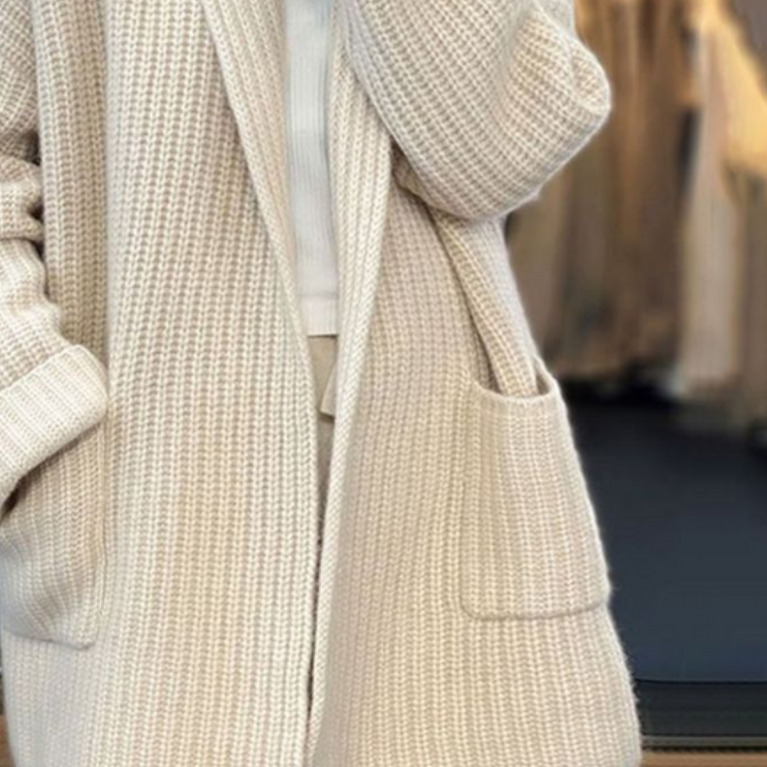 Kiandra – Strickjacke Aus Wolle Mit Taschen