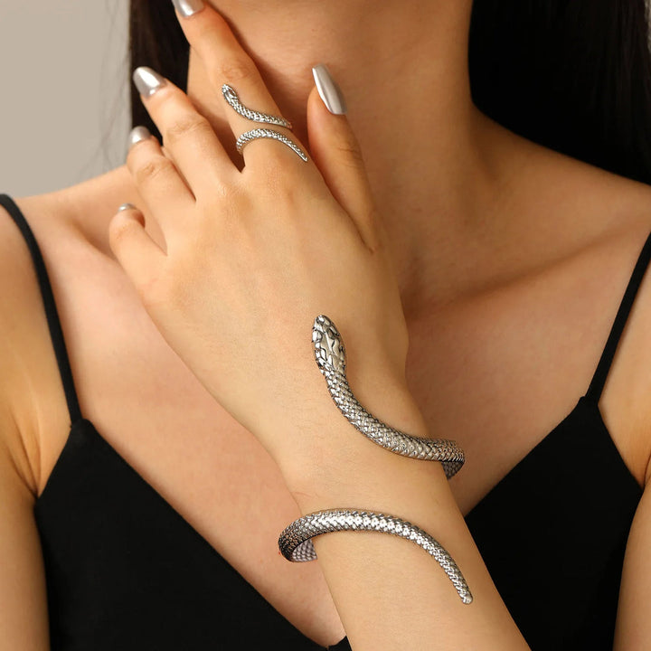 Zevella – Set Aus Armband Und Ring MIT Schlangenmotiv