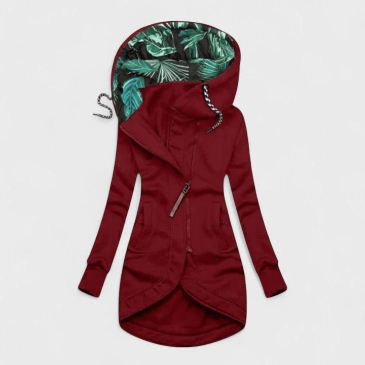 Kristanna – Winter Mantel Mit Asymmetrischem Reißverschluss