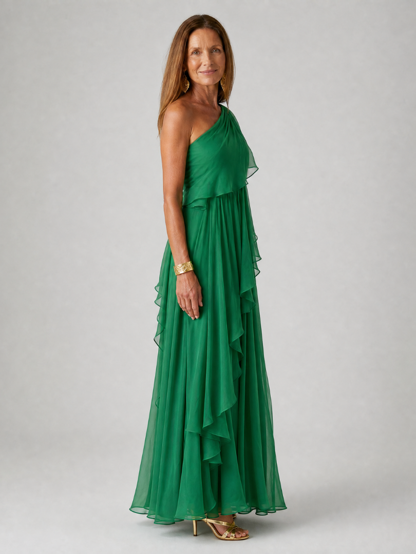Seyma -Maxikleid mit Rüschen