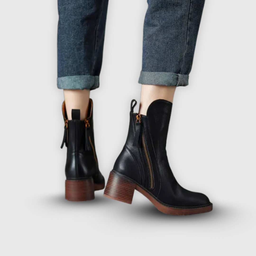 Marcy - Elegante Stiefeletten mit Blockabsatz
