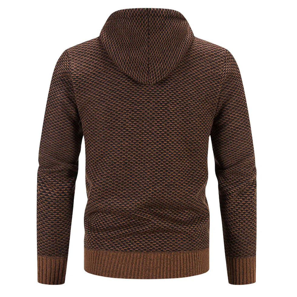 Lucien – Langärmeliger Kapuzenpullover Mit Reißverschluss