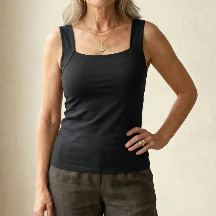 Neda - Ärmelloses Tanktop Mit Quadratischem Ausschnitt
