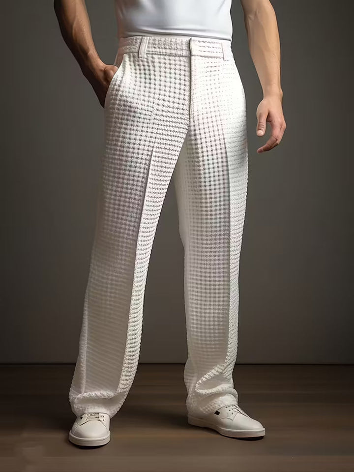 Tommen – Leichte Strukturierte Hose Mit Seitentaschen