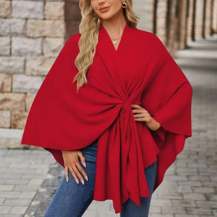 Helin - Bequemer Mit V-Ausschnitt Shawl