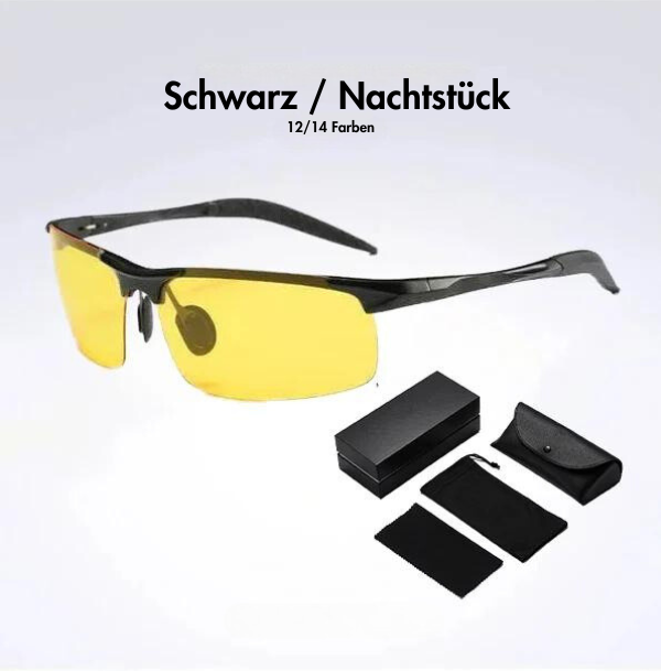 Herren-Sonnenbrille mit blendfreien, polarisierten Gläsern