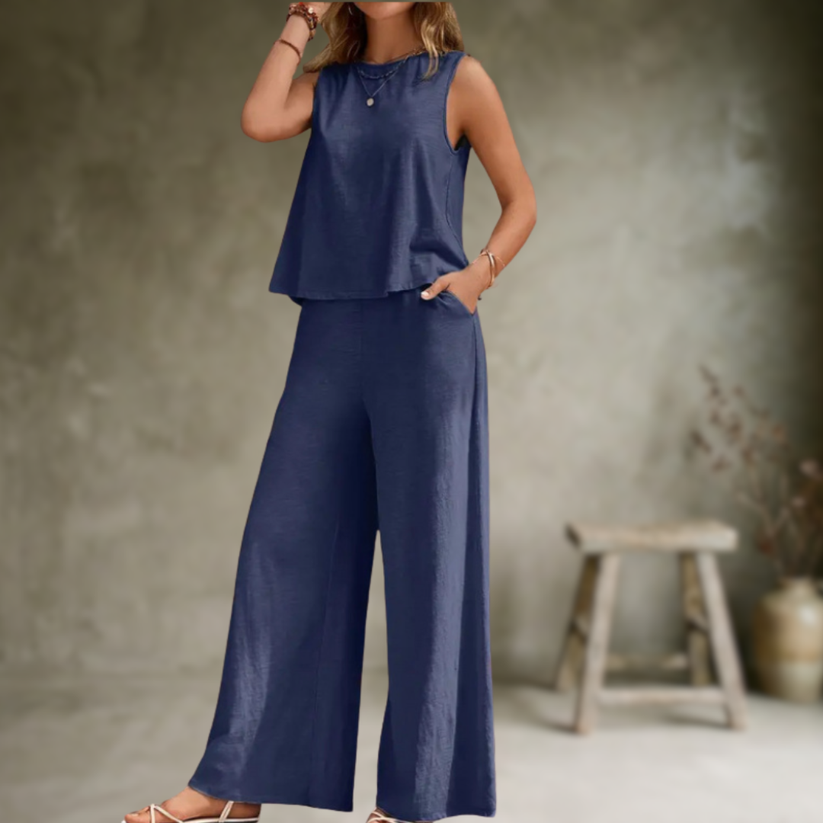 Alizeh - Elegantes ärmelloses Zweiteiliges Set