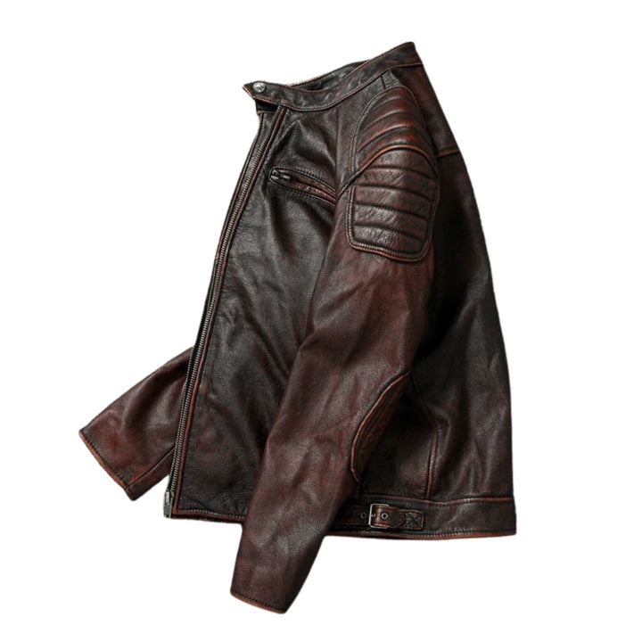 Jorge – Lederjacke Mit Frontreißverschluss