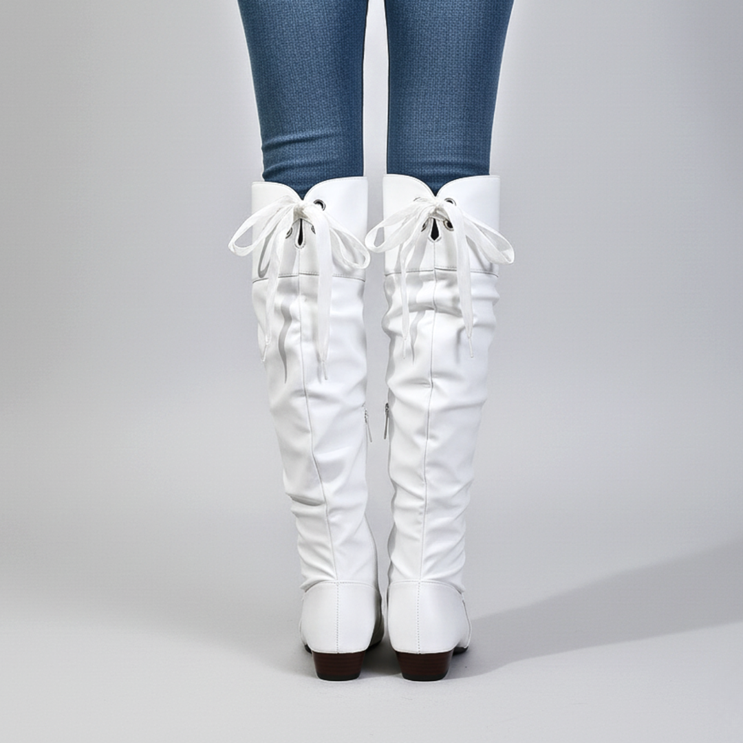 Patrena – Lederstiefel Mit Hohem Schaft