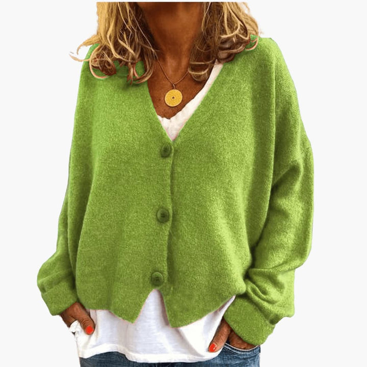 Gwen – Langärmelige Strickjacke