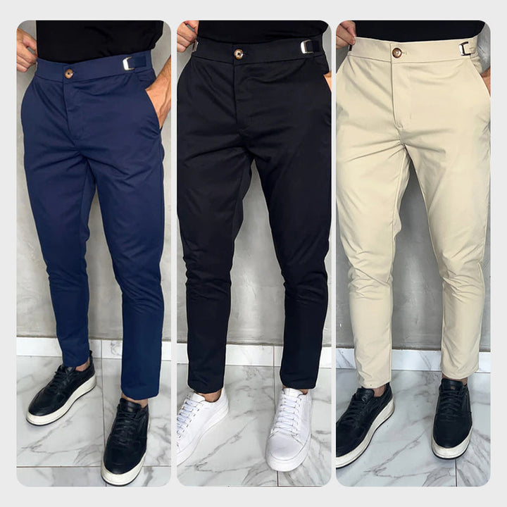 Matan - Klassische Stretch Hose Mit Schmaler Passform