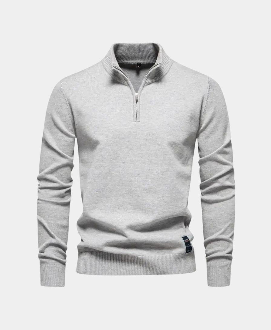 Stoyan – Strick Pullover Mit Halbem Reißverschluss