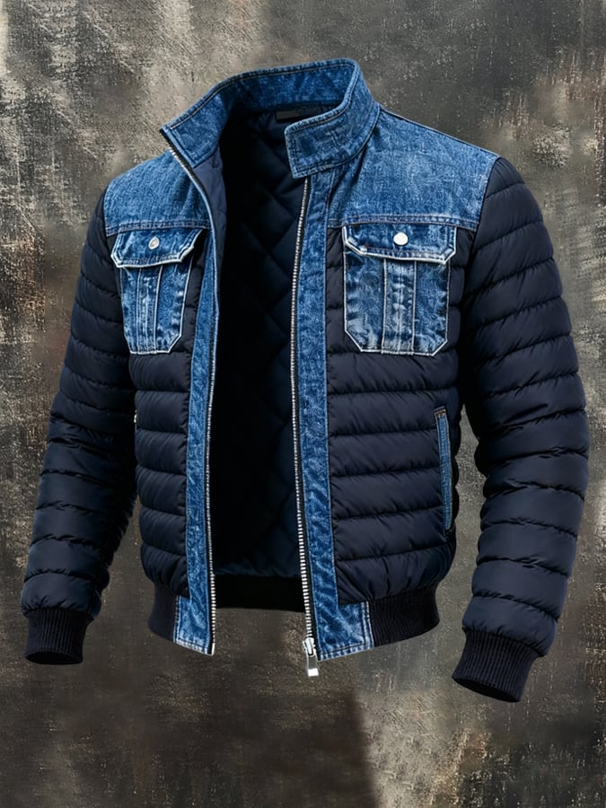 Henrikas – Klassische Jeans Jacke Mit Fronttaschen