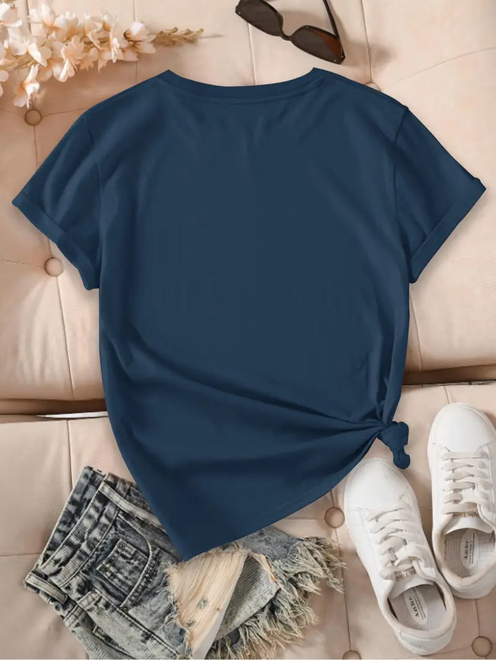 Aimilia - Elegantes T-Hemd Mit Kurzen Ärmeln Und Blumendruck