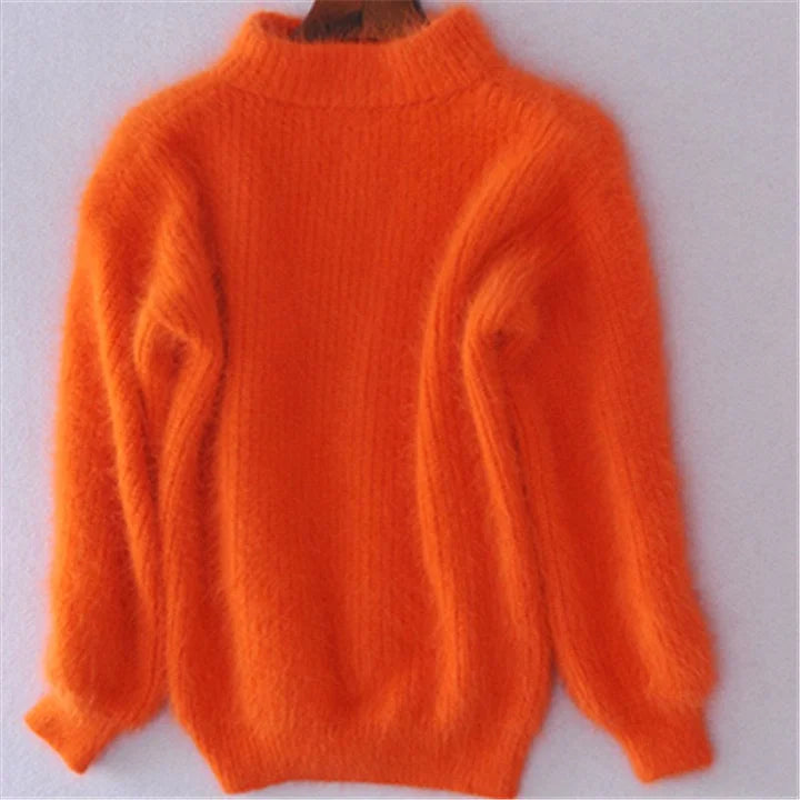 Kanita - Jahrgang-Strickpullover Aus Angora