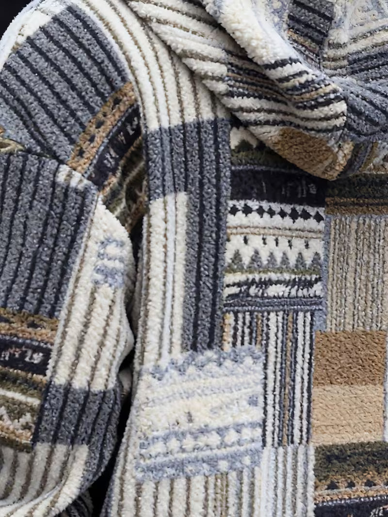 Silvain – Bedrucktes Kapuzen Sweatshirt Mit Reißverschluss