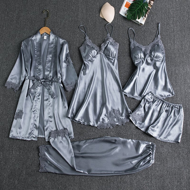 Noga - 5-Teiliges Nachtwäsche-Set Aus Seide