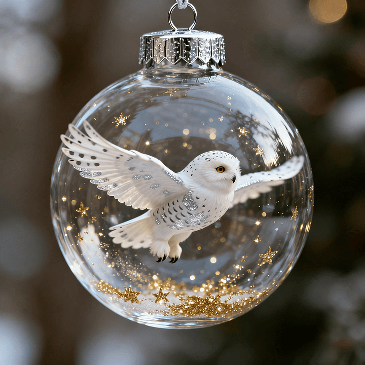 FrostFlight – Kollektion Von Weihnachtskugeln Aus Glas Mit Niedlichen Vögeln