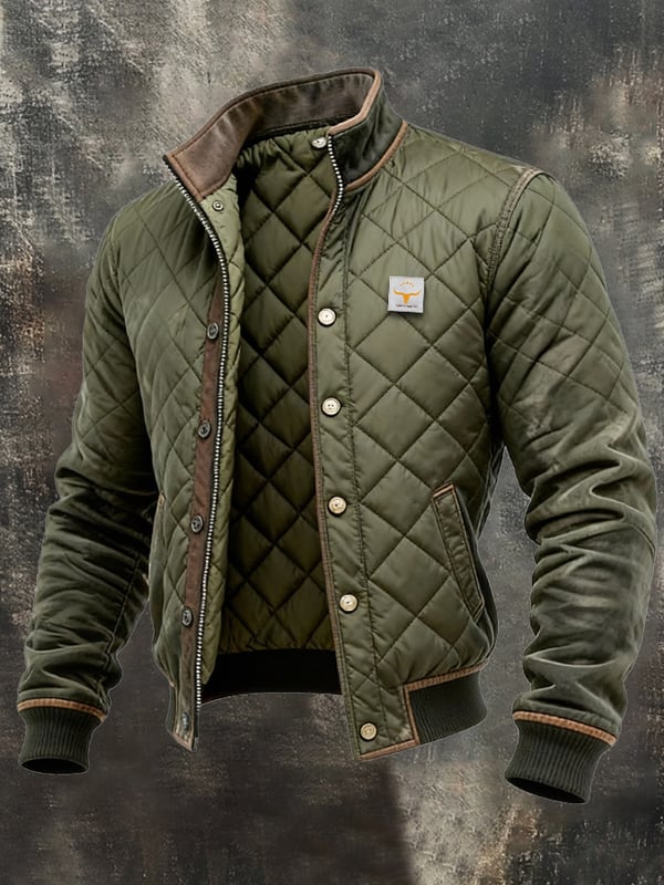 Jaspreet – Retro Stepp Jacke Mit Reißverschluss